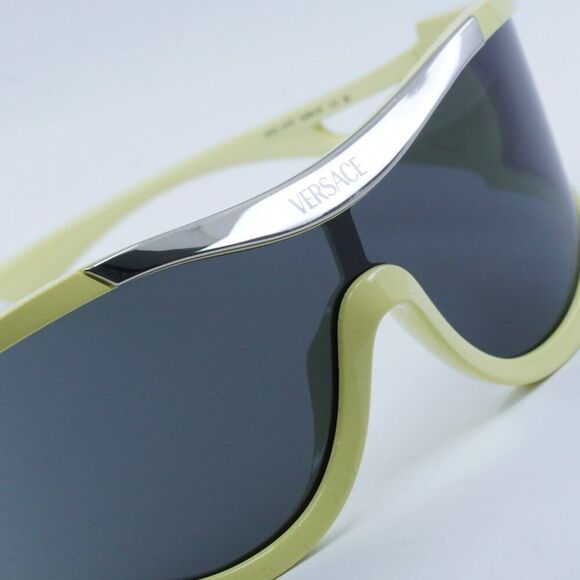 NEW VERSACE VE4475 548687 YELLOW /DARK GREY SUNGLASSES - Lowest price!